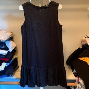 Juicy couture leopard print black mini dress